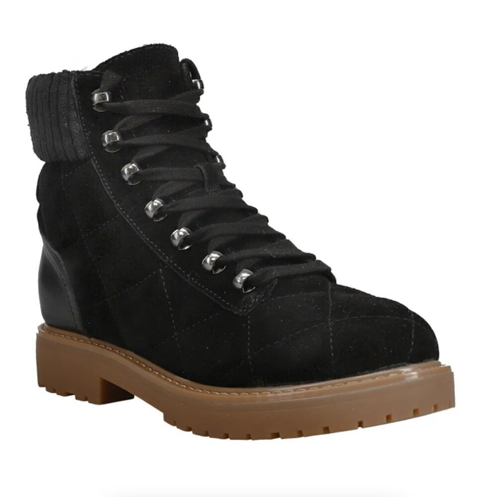 Easy Spirit Lakely Round Toe Zippered Lace Up Boots (WIDE)